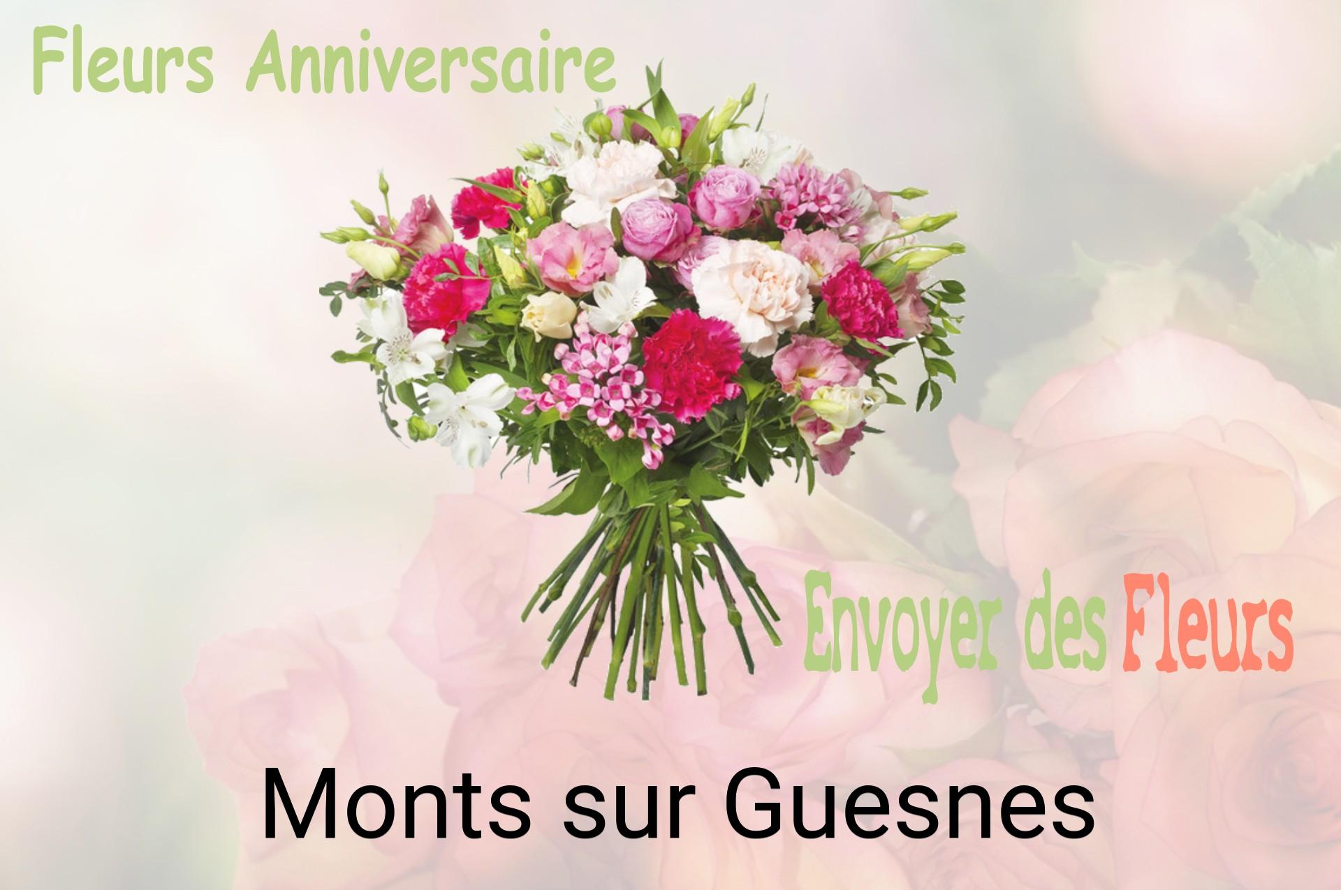 Bouquet de fleurs d’anniversaire livré à Monts-sur-Guesnes