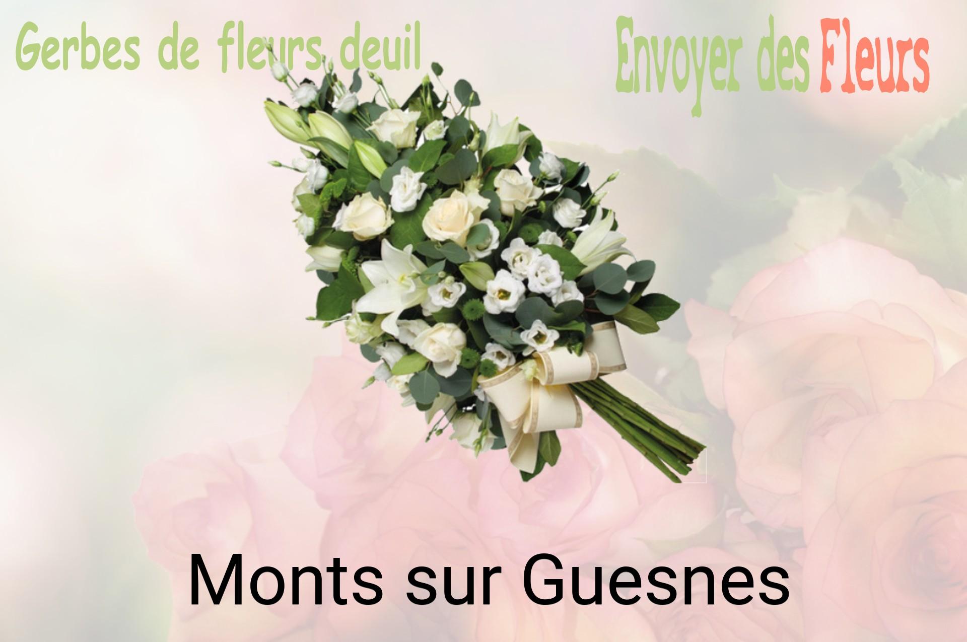 Gerbe de fleurs de deuil livrée à Monts-sur-Guesnes